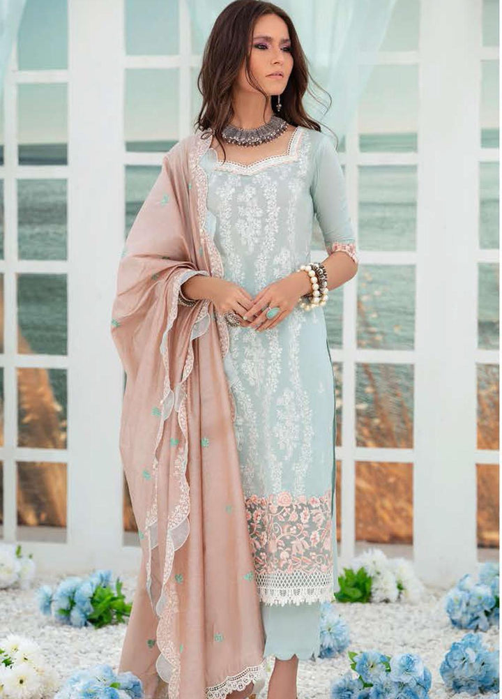 Tahra by Zainab Chottani Embroidered Lawn Suits Unstitched 3 Piece TZC21E 07 Nousha - Festive Collection