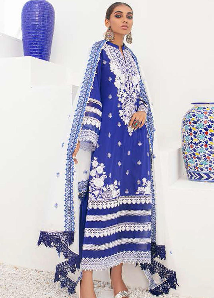 Tahra by Zainab Chottani Embroidered Lawn Suits Unstitched 3 Piece TZC21E 10 Rayna - Festive Collection