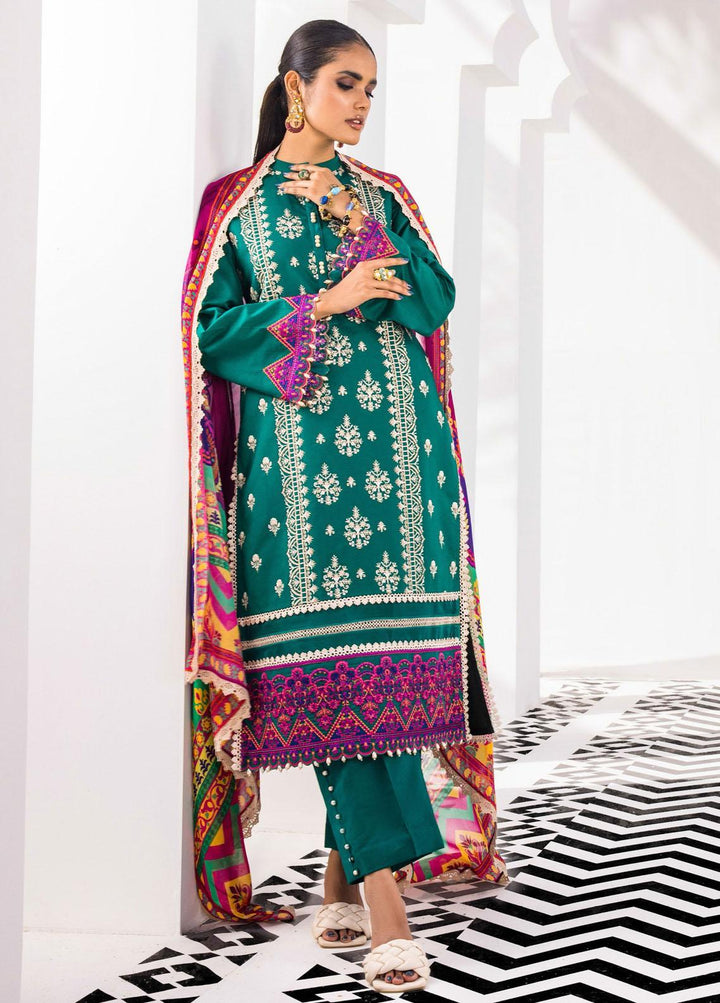 Tahra By Zainab Chottani Embroidered Lawn Suits Unstitched 3 Piece TZC22E 03 Crimson Breeze - Eid Collection