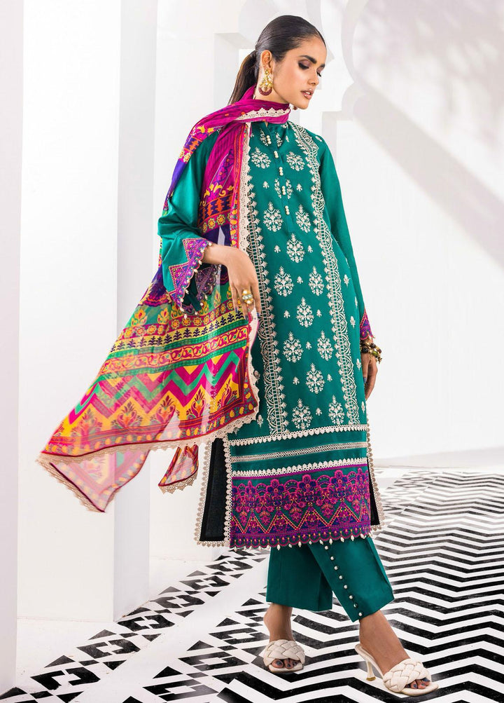 Tahra By Zainab Chottani Embroidered Lawn Suits Unstitched 3 Piece TZC22E 03 Crimson Breeze - Eid Collection