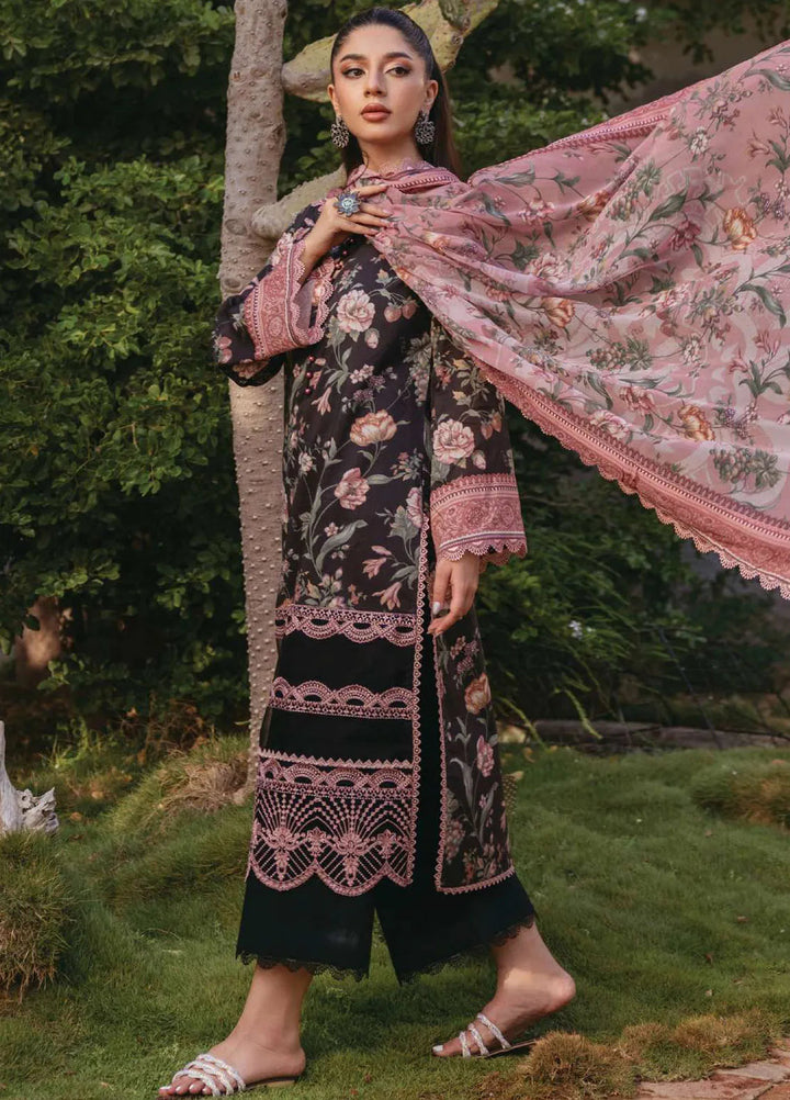 Tahra by Zainab Chottani Embroidered Lawn Suit Unstitched 3 Piece ZC24T 1A Ryma - Summer Collection