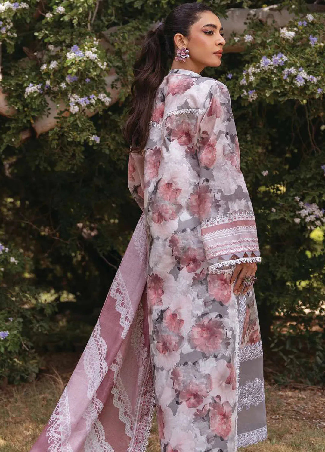 Tahra by Zainab Chottani Embroidered Lawn Suit Unstitched 3 Piece ZC24T 3A Zinnia - Summer Collection