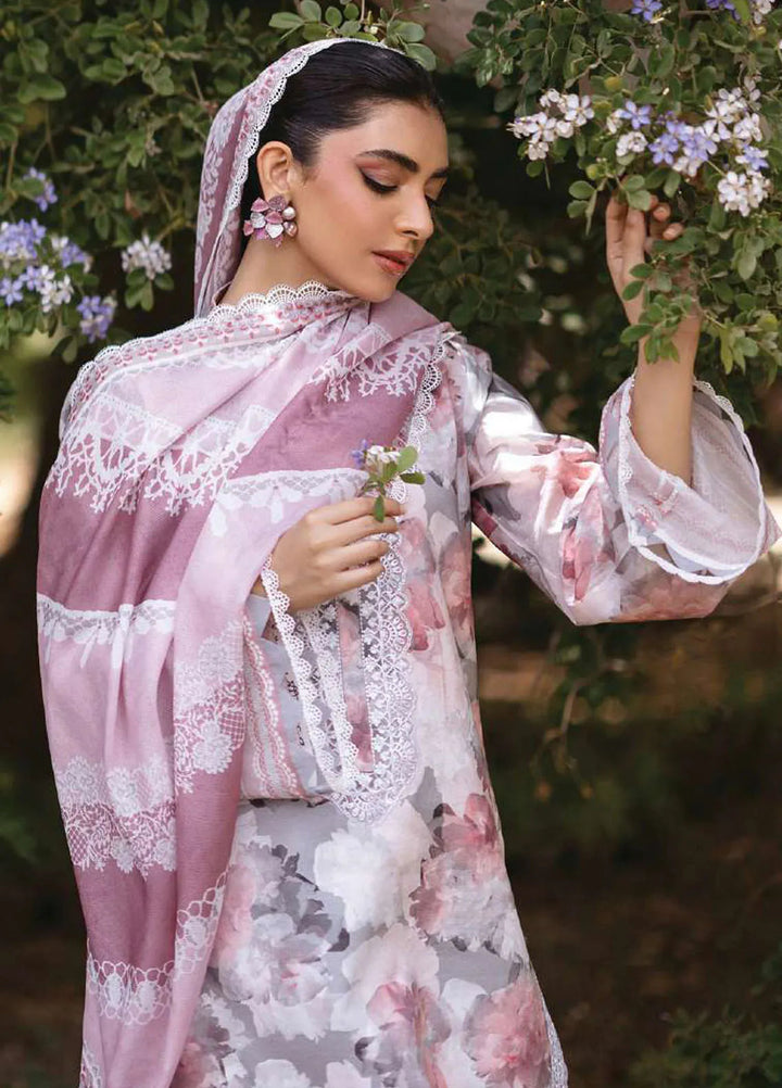 Tahra by Zainab Chottani Embroidered Lawn Suit Unstitched 3 Piece ZC24T 3A Zinnia - Summer Collection