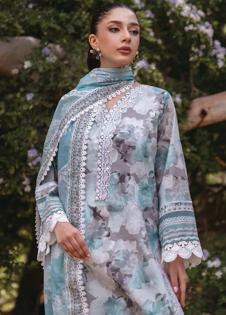 Tahra by Zainab Chottani Embroidered Lawn Suit Unstitched 3 Piece ZC24T 3B Zinnia - Summer Collection