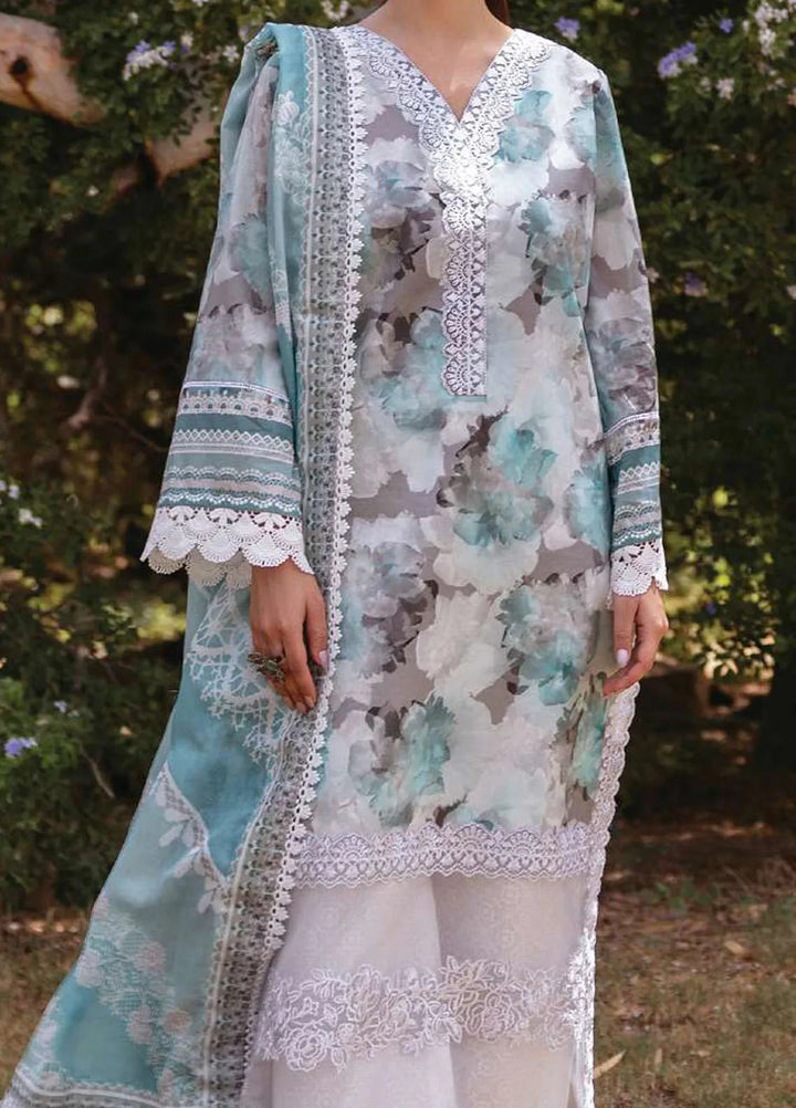 Tahra by Zainab Chottani Embroidered Lawn Suit Unstitched 3 Piece ZC24T 3B Zinnia - Summer Collection