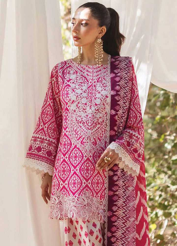 Tahra by Zainab Chottani Embroidered Lawn Suit Unstitched 3 Piece ZC24T 4B Leena - Summer Collection