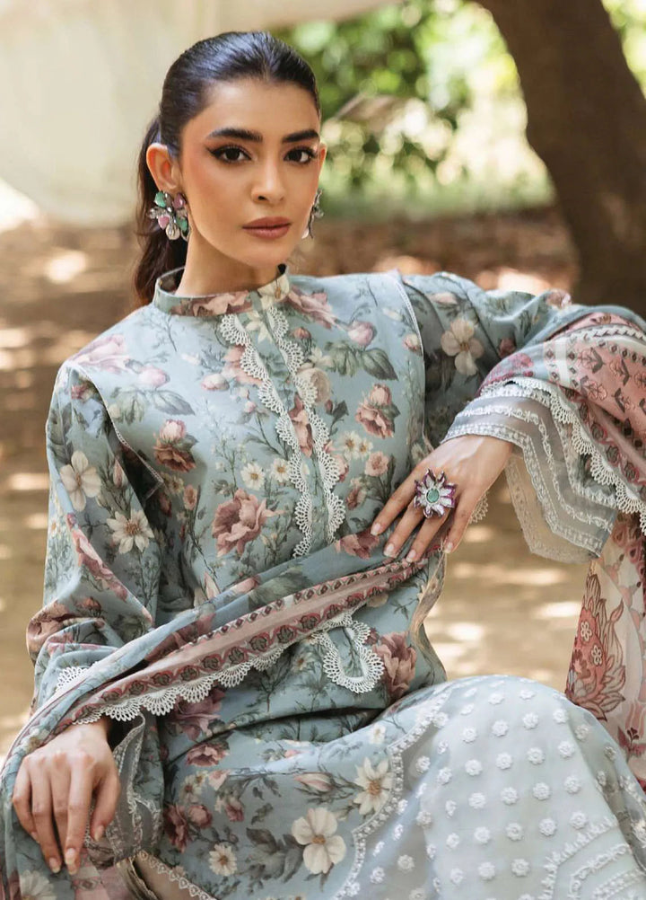 Tahra by Zainab Chottani Embroidered Lawn Suit Unstitched 3 Piece ZC24T 5A Samaha - Summer Collection