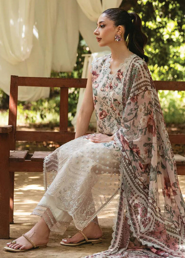 Tahra by Zainab Chottani Embroidered Lawn Suit Unstitched 3 Piece ZC24T 5B Samaha - Summer Collection