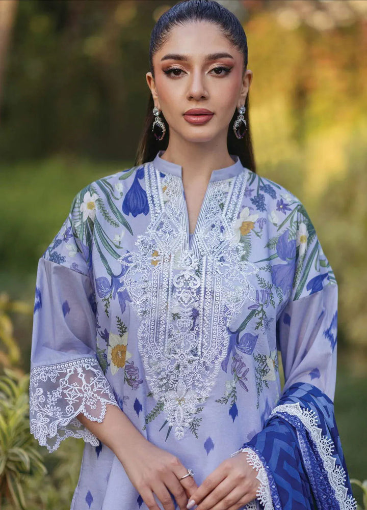 Tahra by Zainab Chottani Embroidered Lawn Suit Unstitched 3 Piece ZC24T 6A Raha - Summer Collection