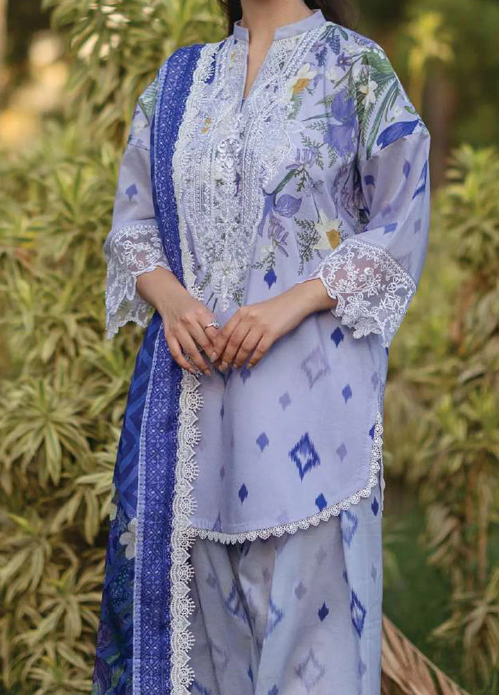 Tahra by Zainab Chottani Embroidered Lawn Suit Unstitched 3 Piece ZC24T 6A Raha - Summer Collection