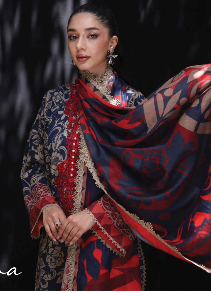 Tahra by Zainab Chottani Embroidered Lawn Suit Unstitched 3 Piece ZC24T 7A Tamara - Summer Collection