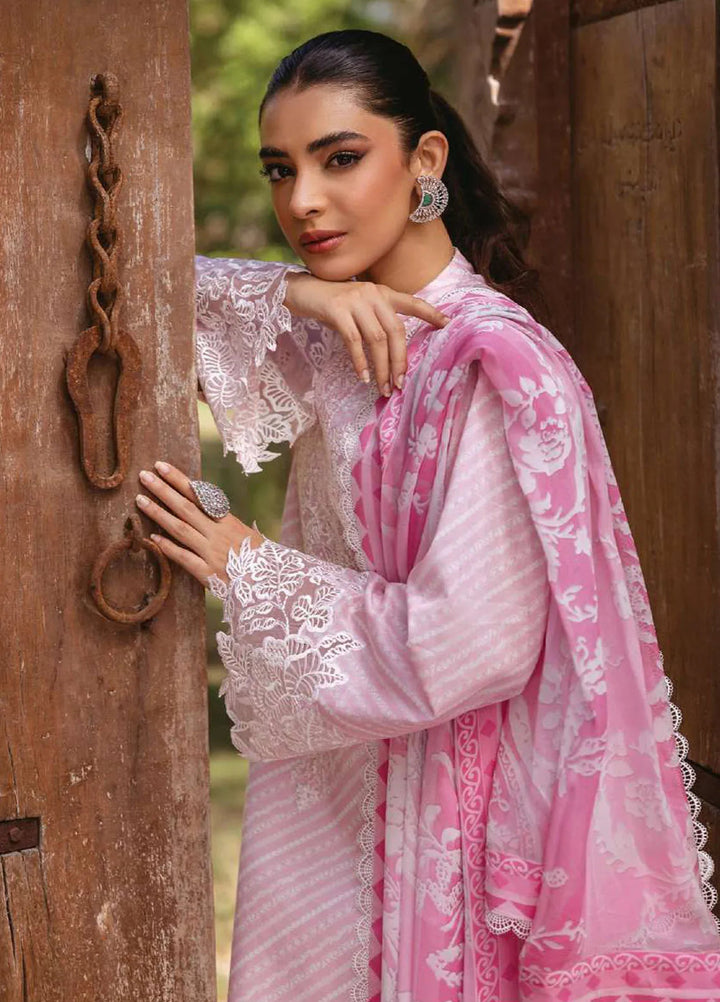 Tahra by Zainab Chottani Embroidered Lawn Suit Unstitched 3 Piece ZC24T 9A Ruhae - Summer Collection