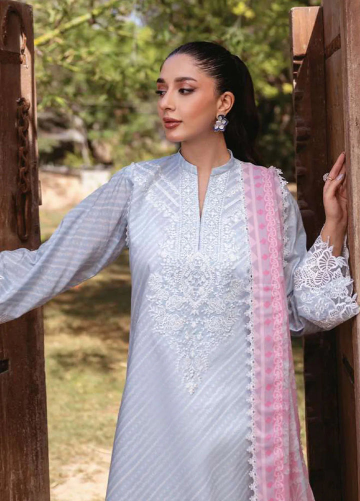 Tahra by Zainab Chottani Embroidered Lawn Suit Unstitched 3 Piece ZC24T 9B Ruhae - Summer Collection