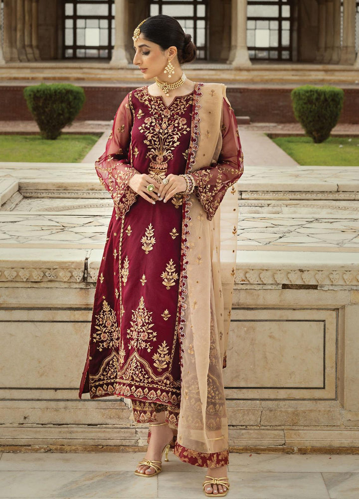 Tahra By Zainab Chottani Embroidered  Suits Unstitched 3 Piece TZC23LF D-01 Jahanara - Luxury Festive Collection