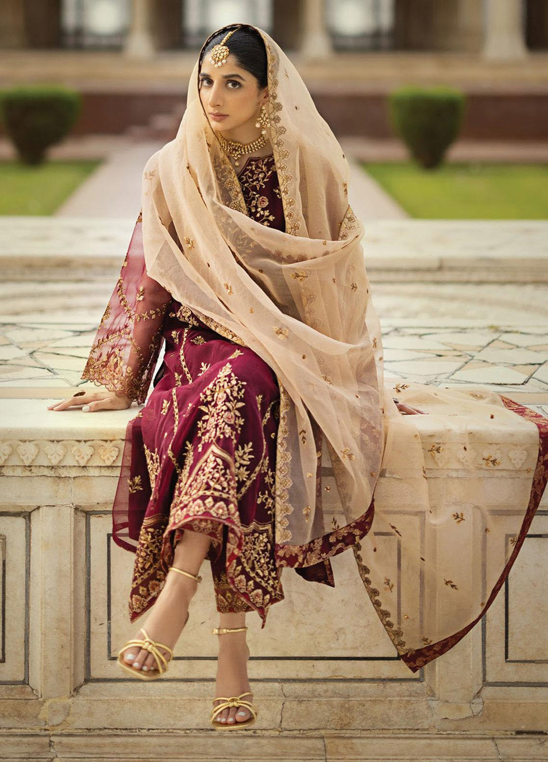 Tahra By Zainab Chottani Embroidered  Suits Unstitched 3 Piece TZC23LF D-01 Jahanara - Luxury Festive Collection