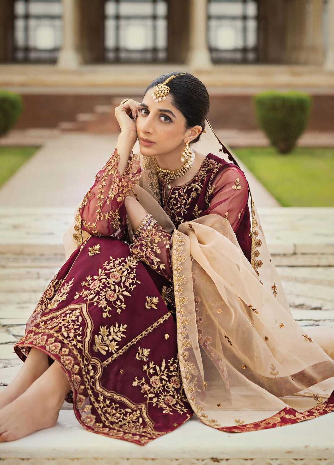 Tahra By Zainab Chottani Embroidered  Suits Unstitched 3 Piece TZC23LF D-01 Jahanara - Luxury Festive Collection