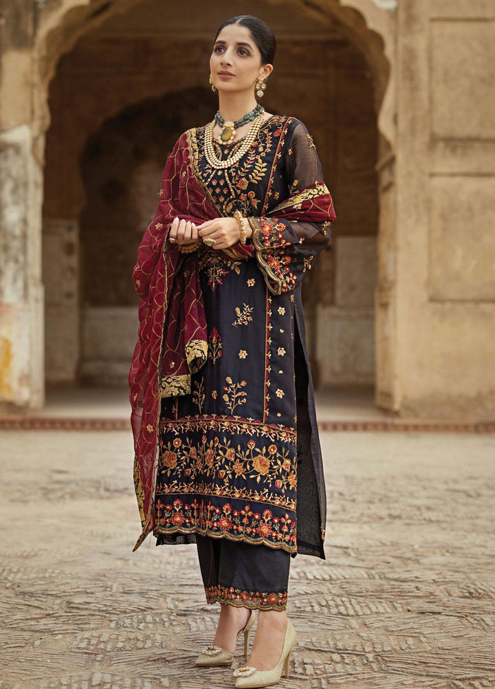 Tahra By Zainab Chottani Embroidered  Suits Unstitched 3 Piece TZC23LF D-03 Firdaus - Luxury Festive Collection