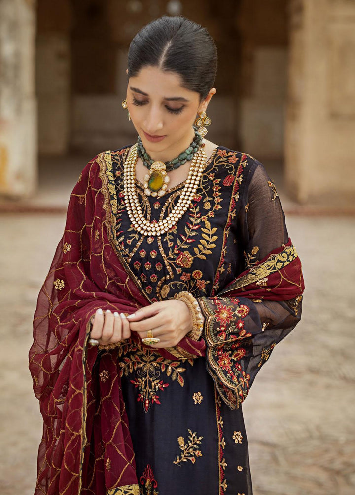 Tahra By Zainab Chottani Embroidered  Suits Unstitched 3 Piece TZC23LF D-03 Firdaus - Luxury Festive Collection