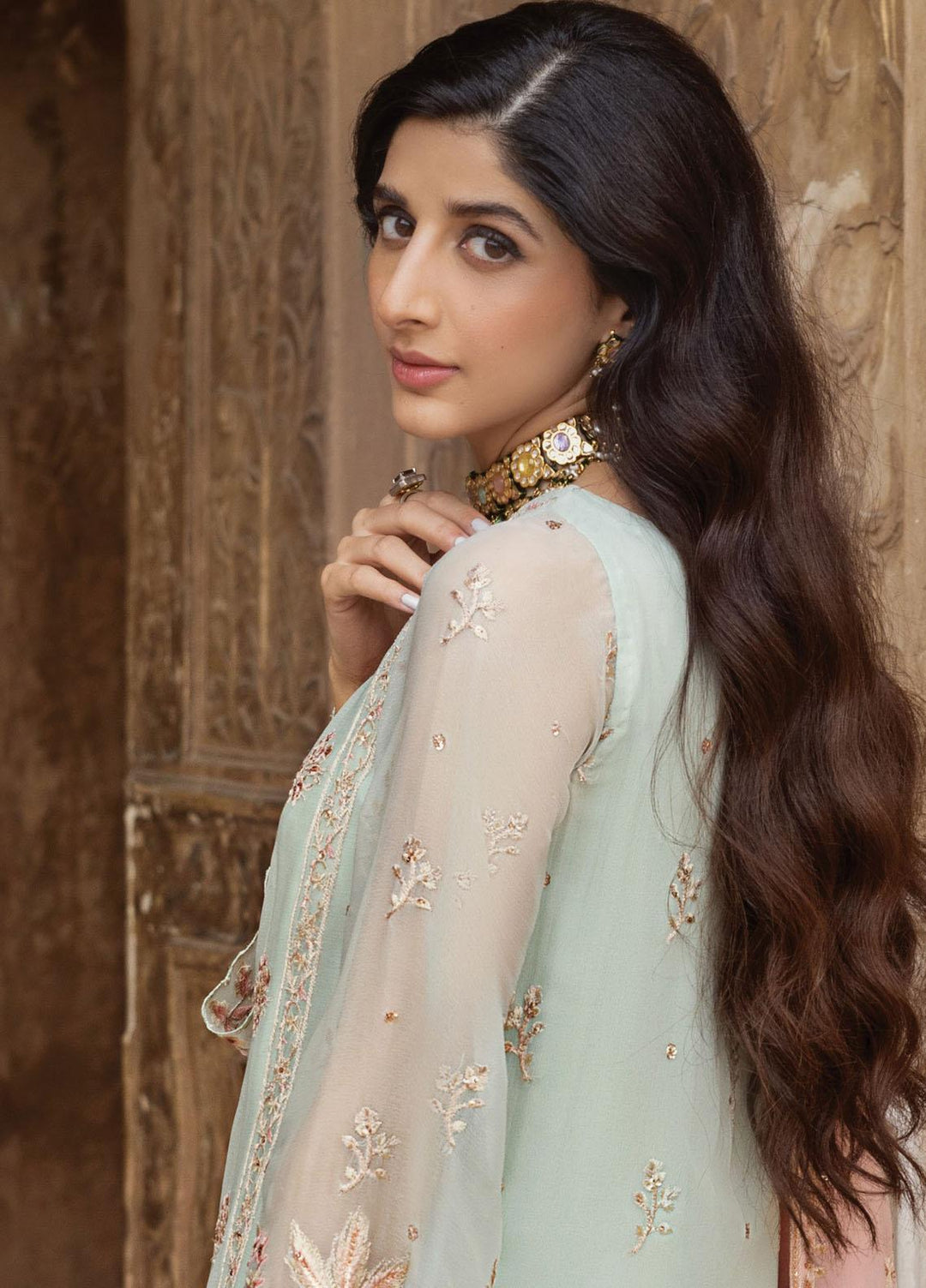 Tahra By Zainab Chottani Embroidered  Suits Unstitched 3 Piece TZC23LF D-05 Dilbar - Luxury Festive Collection