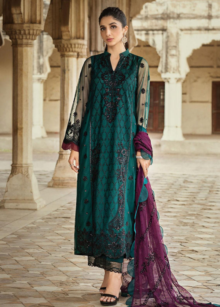 Tahra By Zainab Chottani Embroidered  Suits Unstitched 3 Piece TZC23LF D-06 Saanjh - Luxury Festive Collection