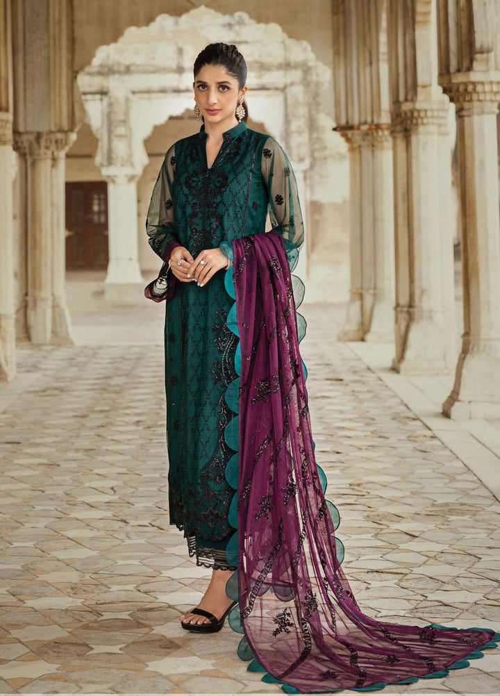 Tahra By Zainab Chottani Embroidered  Suits Unstitched 3 Piece TZC23LF D-06 Saanjh - Luxury Festive Collection