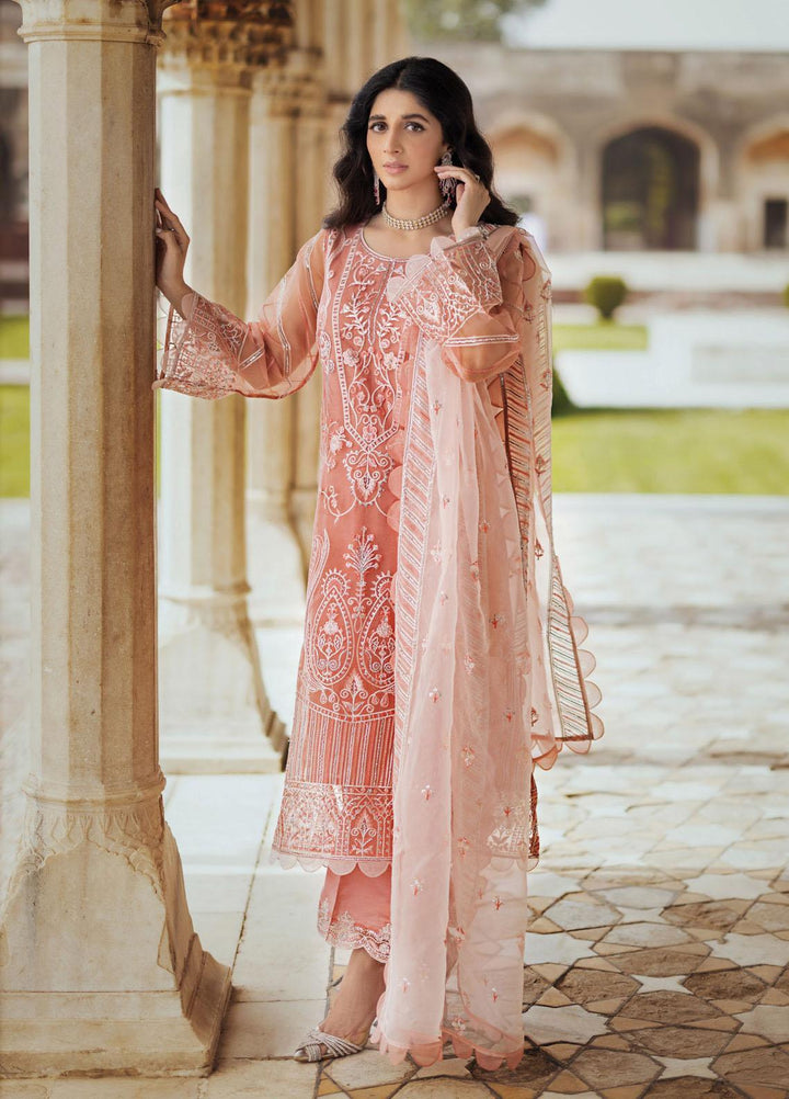 Tahra By Zainab Chottani Embroidered  Suits Unstitched 3 Piece TZC23LF D-07 Roushaney - Luxury Festive Collection