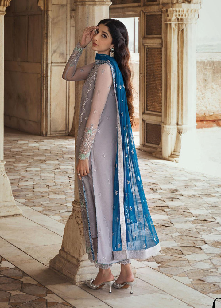 Tahra By Zainab Chottani Embroidered  Suits Unstitched 3 Piece TZC23LF D-08 Nigar - Luxury Festive Collection