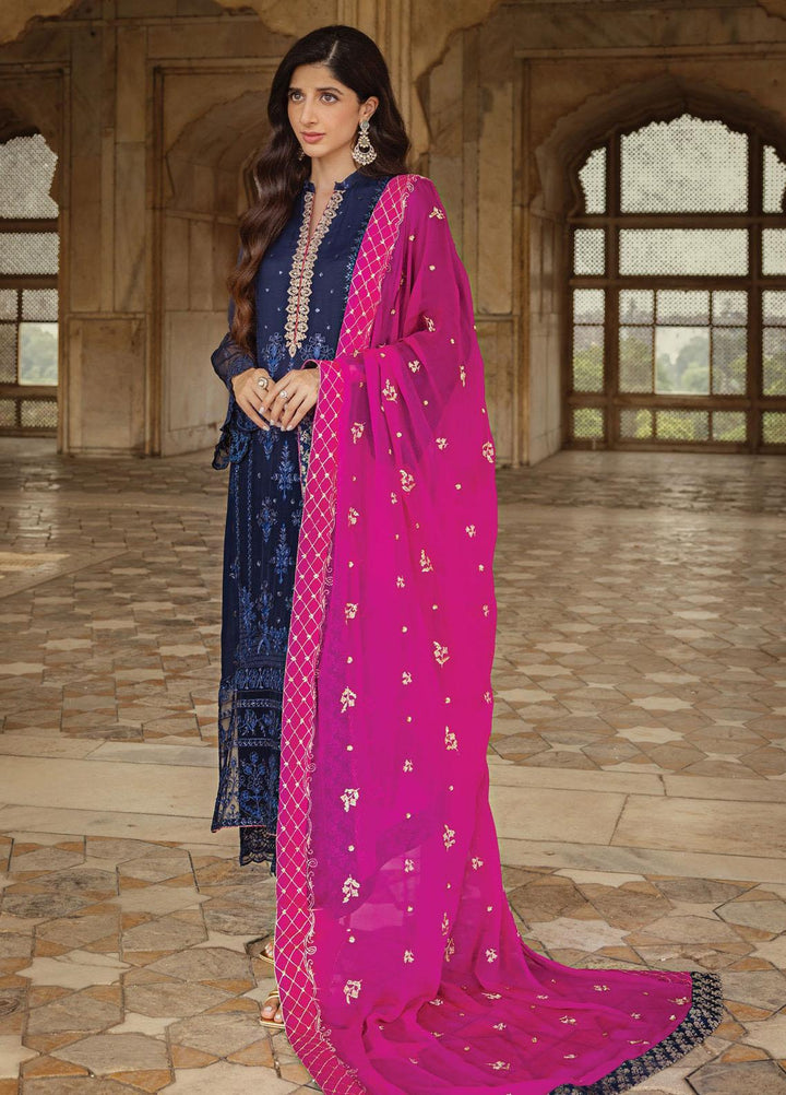 Tahra By Zainab Chottani Embroidered  Suits Unstitched 3 Piece TZC23LF D-09 Sultana - Luxury Festive Collection