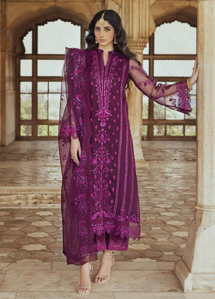 Tahra By Zainab Chottani Embroidered  Suits Unstitched 3 Piece TZC23LF D-10 Mah bano - Luxury Festive Collection