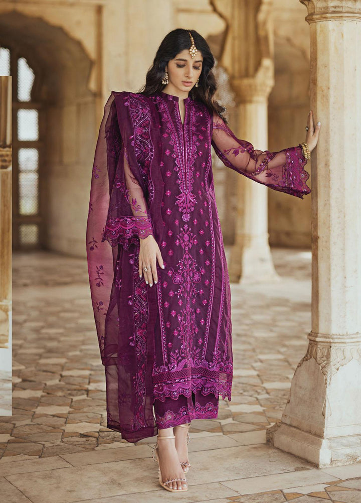 Tahra By Zainab Chottani Embroidered  Suits Unstitched 3 Piece TZC23LF D-10 Mah bano - Luxury Festive Collection