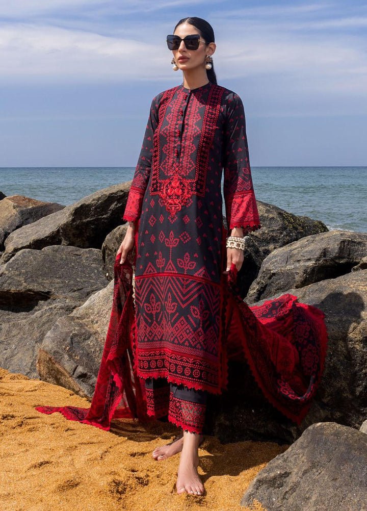 Tahra By Zainab Chottani Embroidered Lawn Suits Unstitched 3 Piece TZC22SS BANDHANI 4A - Spring / Summer Collection