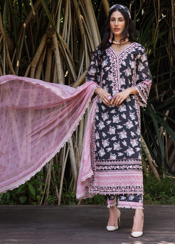 Tahra By Zainab Chottani Embroidered Lawn Suits Unstitched 3 Piece TZC22SS BLUSH BLOSSOMS 10A - Spring / Summer Collection