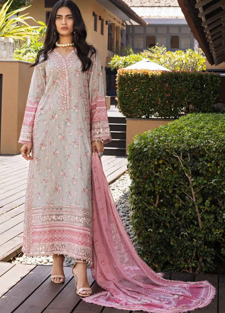 Tahra By Zainab Chottani Embroidered Lawn Suits Unstitched 3 Piece TZC22SS BLUSH BLOSSOMS 10B - Spring / Summer Collection