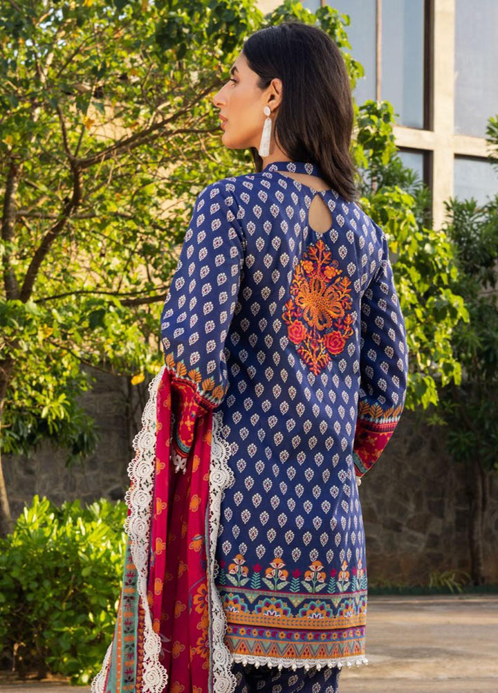 Tahra By Zainab Chottani Embroidered Lawn Suits Unstitched 3 Piece TZC22SS ETHNIC BLAZE 5A - Spring / Summer Collection