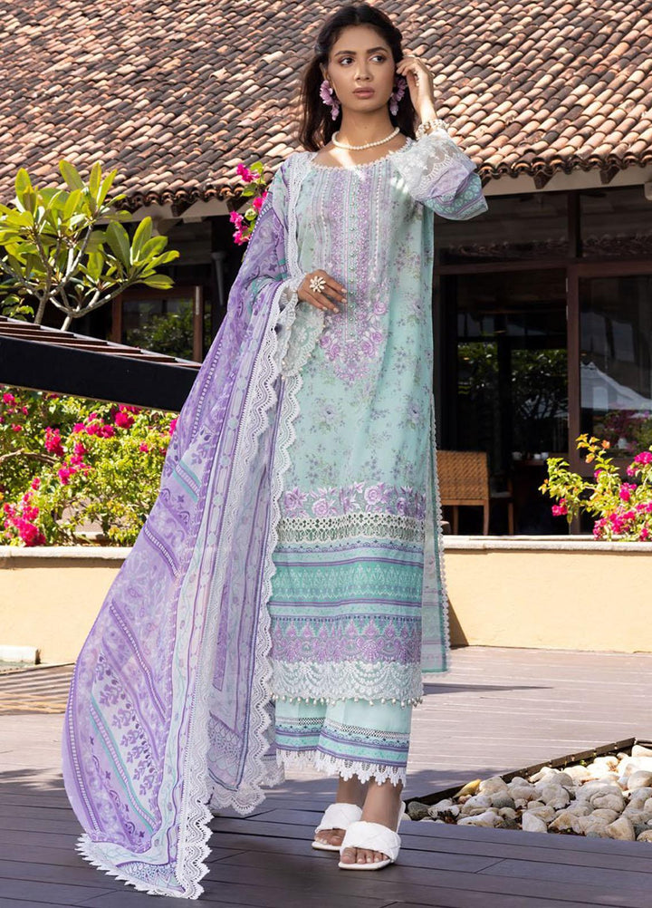 Tahra By Zainab Chottani Embroidered Lawn Suits Unstitched 3 Piece TZC22SS FLORAL BLISS 7A - Spring / Summer Collection