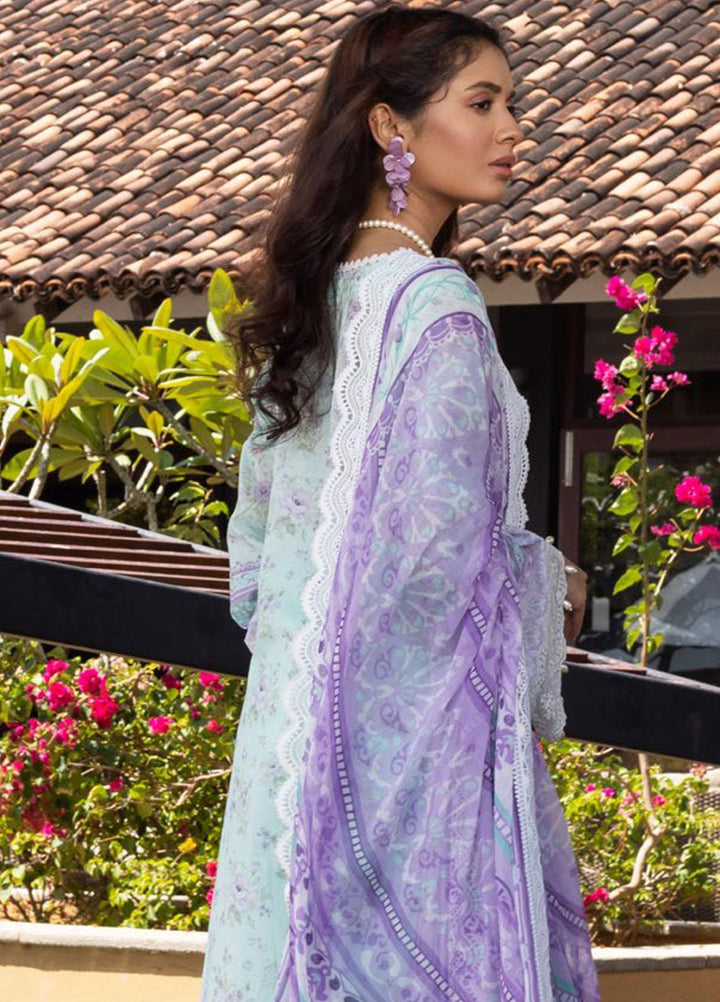 Tahra By Zainab Chottani Embroidered Lawn Suits Unstitched 3 Piece TZC22SS FLORAL BLISS 7A - Spring / Summer Collection