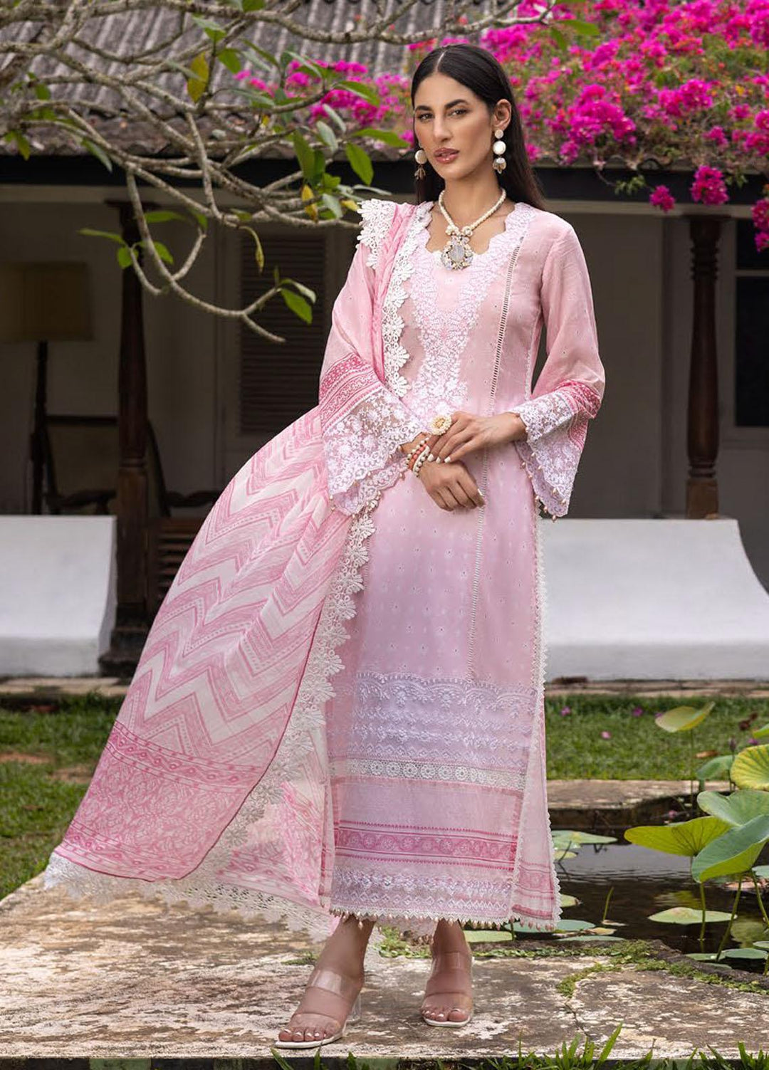 Tahra By Zainab Chottani Embroidered Lawn Suits Unstitched 3 Piece TZC22SS PARADISE DEW 2A - Spring / Summer Collection