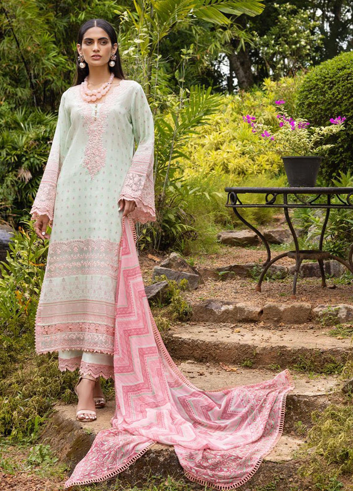 Tahra By Zainab Chottani Embroidered Lawn Suits Unstitched 3 Piece TZC22SS PARADISE DEW 2B - Spring / Summer Collection