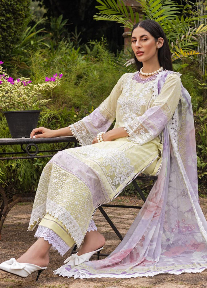 Tahra By Zainab Chottani Embroidered Lawn Suits Unstitched 3 Piece TZC22SS POPPY PETALS 6B - Spring / Summer Collection