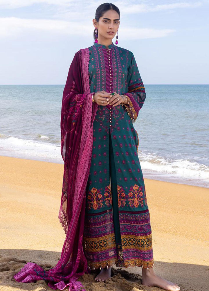 Tahra By Zainab Chottani Embroidered Lawn Suits Unstitched 3 Piece TZC22SS TROPIC LUSH 3A - Spring / Summer Collection