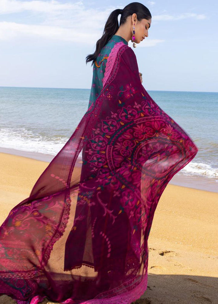 Tahra By Zainab Chottani Embroidered Lawn Suits Unstitched 3 Piece TZC22SS TROPIC LUSH 3A - Spring / Summer Collection