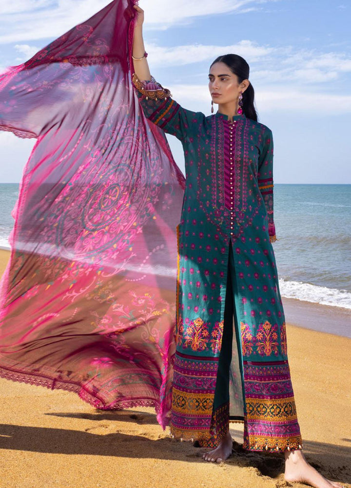 Tahra By Zainab Chottani Embroidered Lawn Suits Unstitched 3 Piece TZC22SS TROPIC LUSH 3A - Spring / Summer Collection