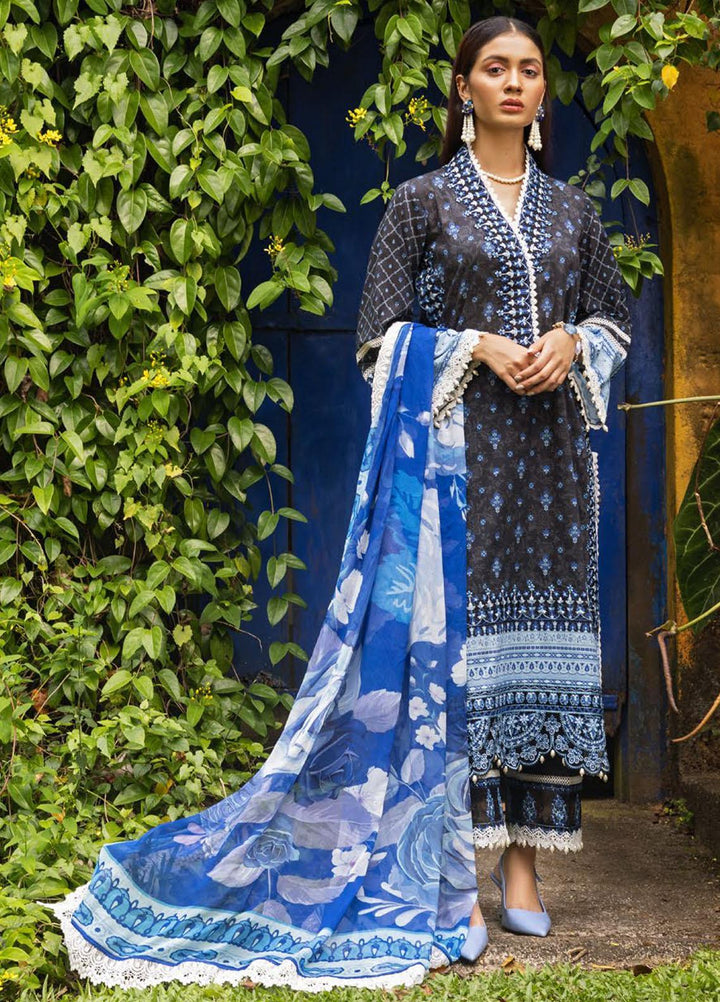 Tahra By Zainab Chottani Embroidered Lawn Suits Unstitched 3 Piece TZC22SS WILD LILY 8A - Spring / Summer Collection