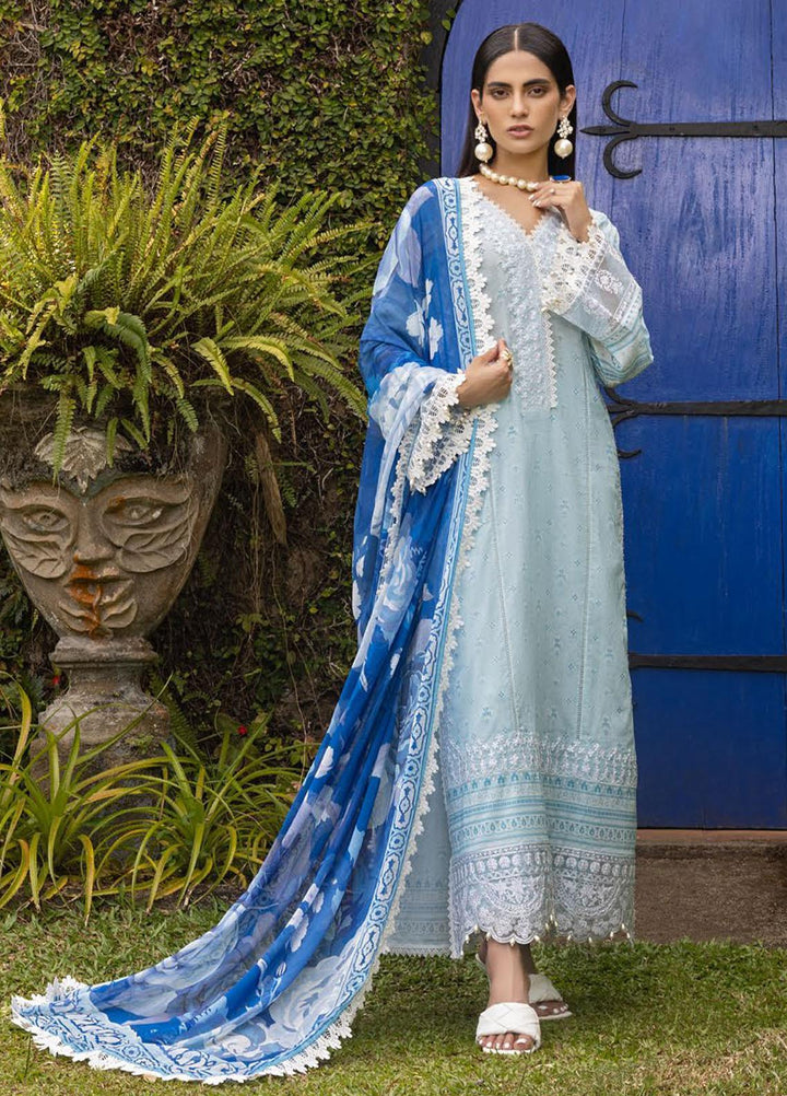 Tahra By Zainab Chottani Embroidered Lawn Suits Unstitched 3 Piece TZC22SS WILD LILY 8B - Spring / Summer Collection