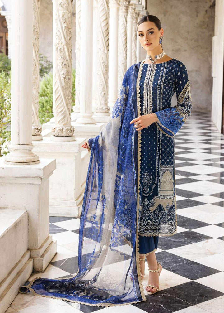 Tahra By Zainab Chottani Embroidered Lawn Suits Unstitched 3 Piece TZC23L Celestial Bliss 9B - Summer Collection