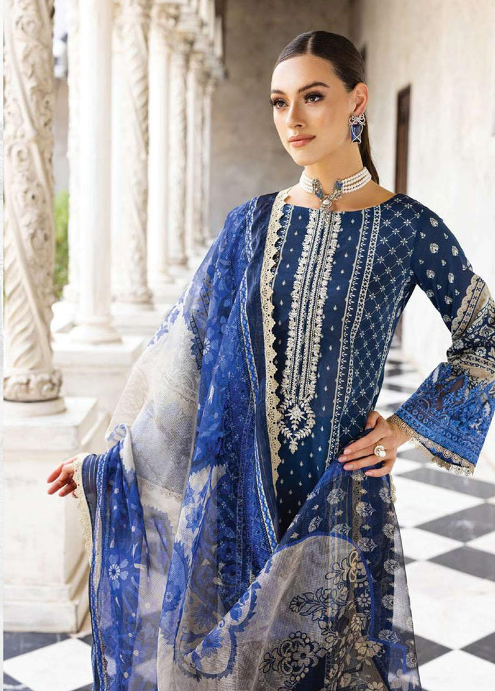 Tahra By Zainab Chottani Embroidered Lawn Suits Unstitched 3 Piece TZC23L Celestial Bliss 9B - Summer Collection