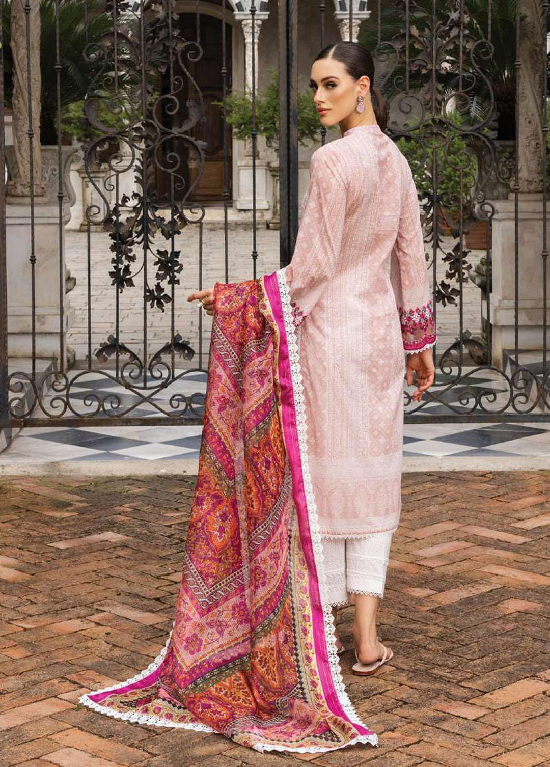 Tahra By Zainab Chottani Embroidered Lawn Suits Unstitched 3 Piece TZC23L Coraline 7B - Summer Collection