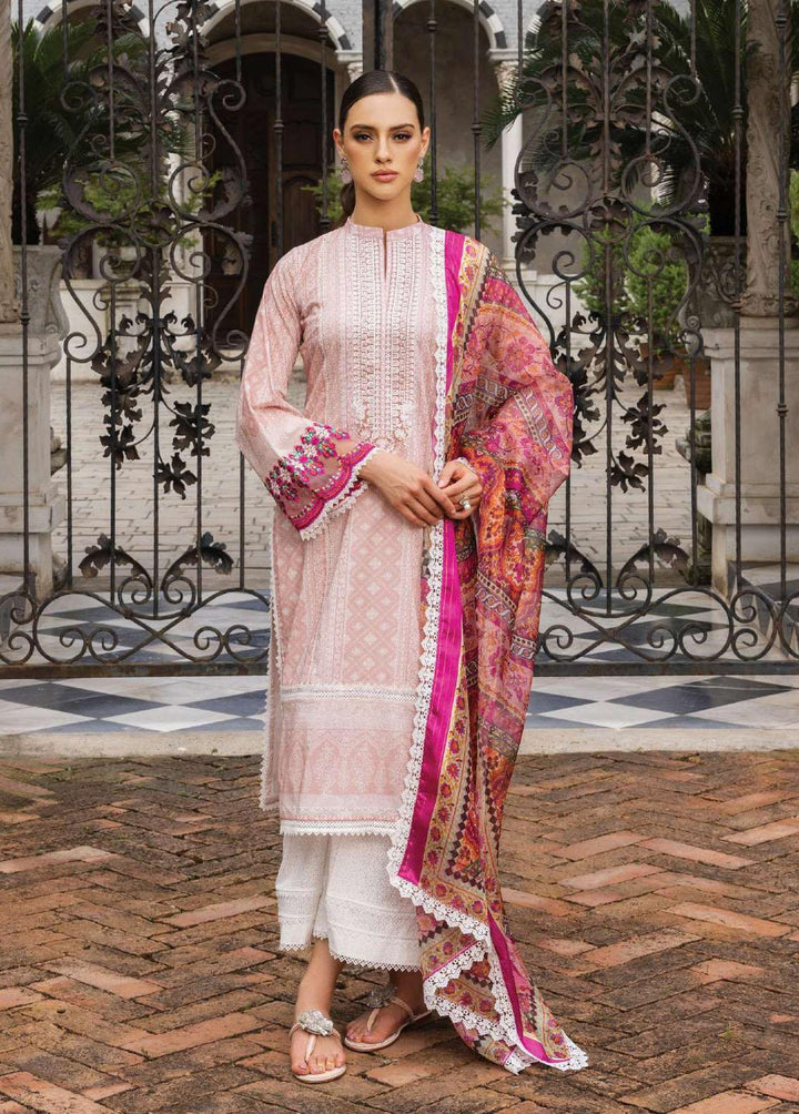 Tahra By Zainab Chottani Embroidered Lawn Suits Unstitched 3 Piece TZC23L Coraline 7B - Summer Collection