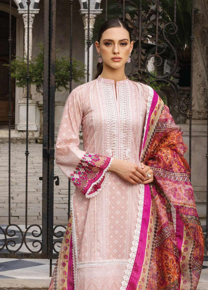 Tahra By Zainab Chottani Embroidered Lawn Suits Unstitched 3 Piece TZC23L Coraline 7B - Summer Collection