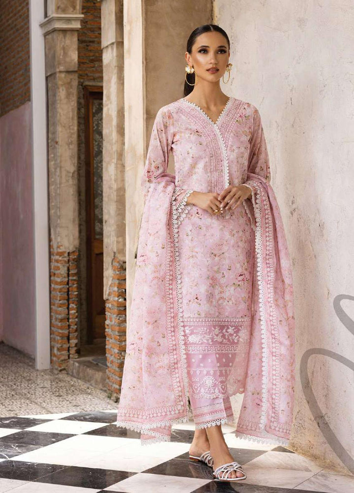 Tahra By Zainab Chottani Embroidered Lawn Suits Unstitched 3 Piece TZC23L Eden 3A - Summer Collection
